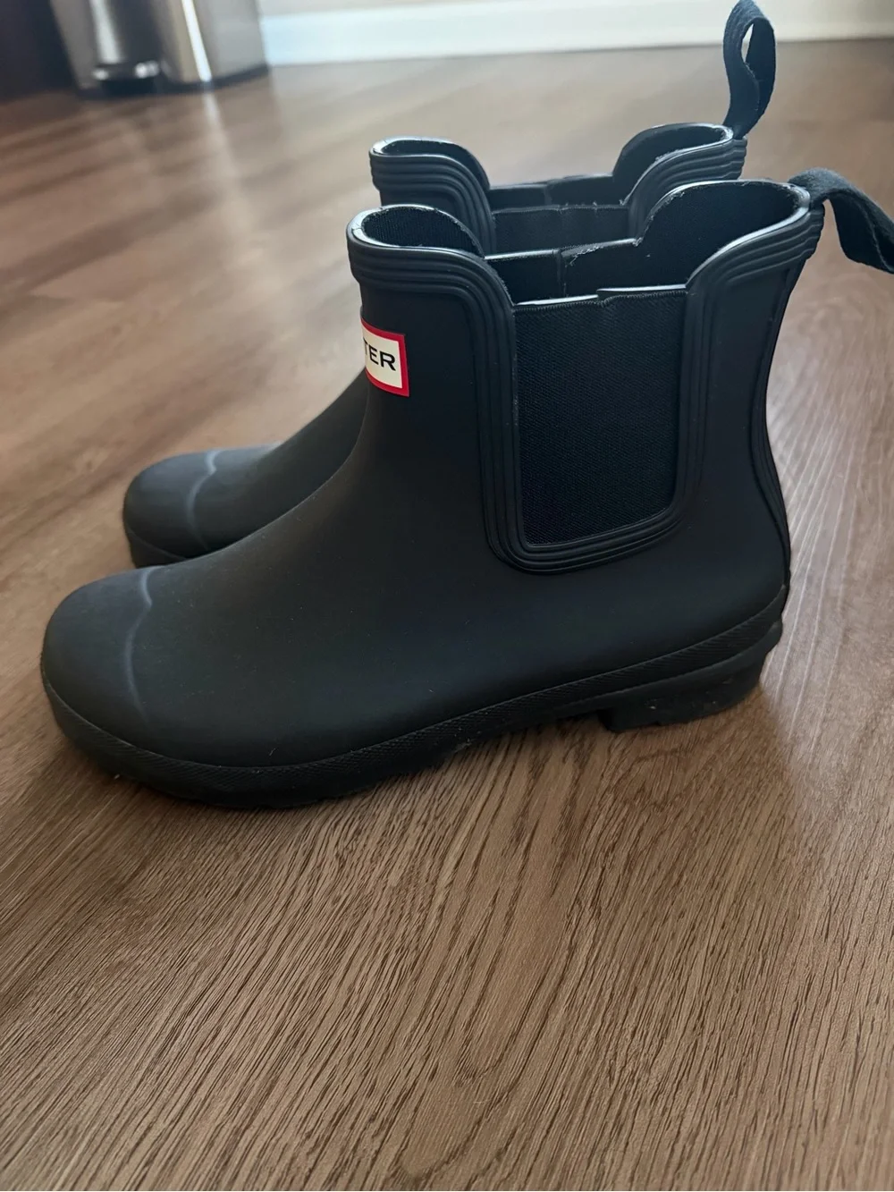 Hunter Black Chelsea Rain Boots
